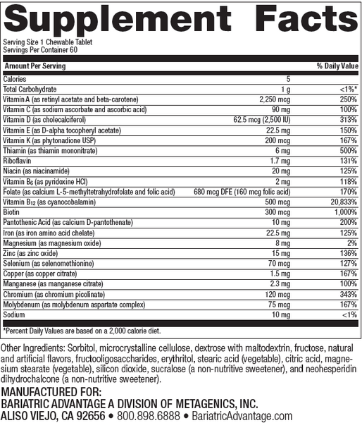 Bariatric Advantage Chewable High ADEK