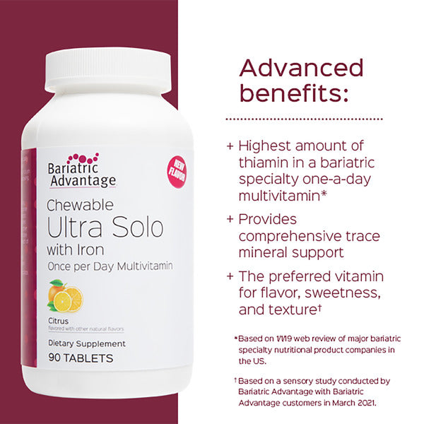 Bariatric Advantage Chewable Ultra Solo WITHOUT Iron